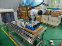 Robot de Paletización Automática para Almacén, de Instalación Rápida, con Caja de Plástico de Elevación Vertical y Operación Segura, Montado en el Suelo, para Palés Estándar