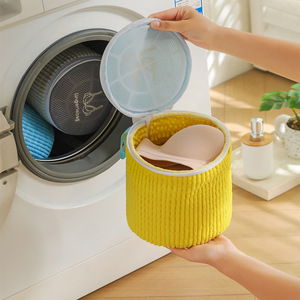 Sac de lavage en chenille écologique pour machine à laver, brodé, épaissi, pour sous-vêtements et soutiens-gorge, sac de protection pour machine à laver - Product Image 4