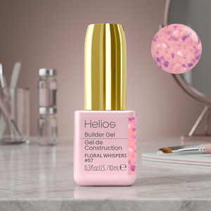 Builder <b>Gel</b> Floral Whispers #07 UV <b>Gel</b> <b>Nail</b> Polish Yellow White 800307851745 HBGFM07 - Product Image 2