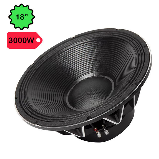 18" High Power 3000W Subwoofer with Die-Cast Aluminum Basket for Professional Audio Systems