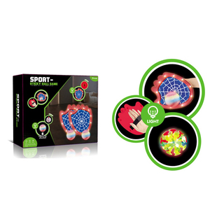 Jeu <span class=keywords><strong>de</strong></span> balle lumineuse LED en plastique à lancer et à attraper avec 2 raquettes et 2 balles à ventouse <span class=keywords><strong>pour</strong></span> le divertissement sportif familial en extérieur - Product Image 2