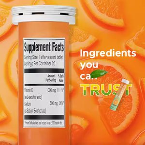 Personalizado B D <span class=keywords><strong>ácido</strong></span> <span class=keywords><strong>ascórbico</strong></span> D3 K2 E aceite minerales complejo vitaminas 1000mg Vitamina C tableta efervescente para la salud de los hombres - Product Image 3