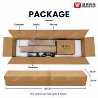 P8 LED Film Ekran Şeffaf LED Pencere Filmi %85 Şeffaflık Cam Kristal Yapışkanlı LED Ekran Perakende Reklamcılığı için