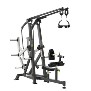 Macchina per esercizi di forza con carico a piastre per pressa spalle e schiena, e Lat Pulldown, per palestra, del produttore di attrezzature fitness - Product Image 1