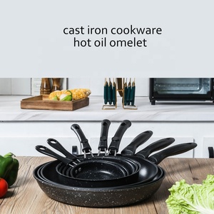 Sartenes antiadherentes de hierro fundido para freír huevos, sartenes de titanio preci - Product Image 2