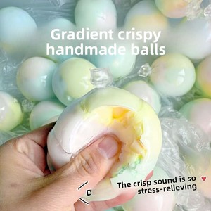 ของเล่นบีบกันเครียดทำมือ เนื้อนุ่ม แตกเสียงกรอบๆ แบบ ASMR บรรเทาความเครียด ของเล่นเสริมพัฒนาการทางประสาทสัมผัส ขายส่ง - Product Image 4