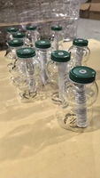 Gobelet en verre borosilicate Ours de Noël, anti-fuite, avec couvercle vert et paille, compatible micro-ondes et lave-vaisselle, design moderne