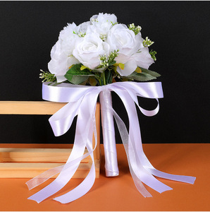 Ramo de Novia Artificial 2026, Ramo de Novia Blanco Hecho a Mano, Ramo para Ceremonia de Boda, Ramo para Propuesta de Matrimonio - Product Image 2