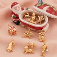 Set Perhiasan Liontin Hewan Gaya Eropa Trendy Lele New Style dari Baja Anti Karat, Rantai Dasar DIY, Vakum Dalam Ruangan
