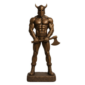 WEIVISTA Bodybuilding Sculpture Statue Trophy Big Viking Man Male <strong>Bodybuilder</strong> Muscular - Product Image 1