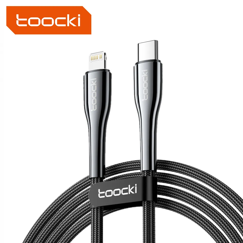Toocki Nylon Braided Durable Usb Cable Charger Type C Data Cables Pd 20w For Apple Lightning To Usb Cable 1m