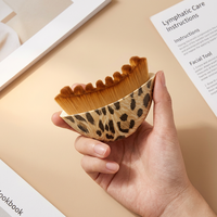 Brosse de massage lymphatique personnalisée avec logo pour le visage, outil de drainage et de sculpture du visage pour la mâchoire