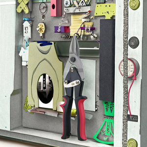 Kéo nhà bếp ELEGATE Aviator, lưỡi thép carbon, tay cầm kim loại, chất lượng DIY, cắt laser, bảo hành 3 năm, dùng để cắt tấm. - Product Image 3