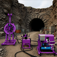 Foreuse hydraulique portable pour tunnels, équipement de forage à 360 degrés, machine de forage de puits