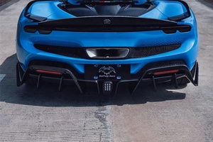 Para <span class=keywords><strong>Ferrari</strong></span> 296 GTB actualización OEM estilo fibra de carbono seco alerón trasero maletero - Product Image 3