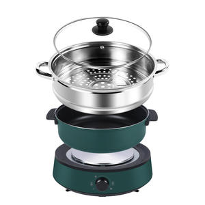 Cuisinière vapeur électrique, marmite à fondue, revêtement antiadhésif, induction, riz, pression, friteuse à air, multi-œufs, mijoteuse avec four, sécurité solaire - Product Image 5