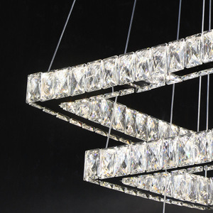 Modern Led Pendant <b>Light</b> Simple Living Room Lighting square Crystal Luxury <b>Chandelier</b> - Product Image 5
