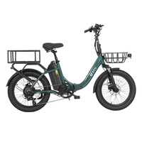 Vélo Électrique 48V à Cadre en Acier Carbone de 20 Pouces avec Batterie au Lithium pour Adultes, Stock UE/US, Livraison Gratuite, Conversion Urbaine