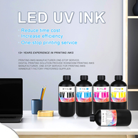 Tinta UV LED Curing Xcellent 1000ml, Tinta Flexo UV LED untuk Printer Epson 1390 R1800 R1900 4800 4880 7880 9880 TX800