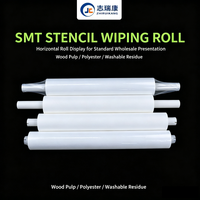 Rouleau de papier essuie-tout pour pochoirs SMT, 55% pâte de bois, 45% polyester, sans peluches, pour imprimante DEK MPM