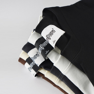 T Shirt produttore all'ingrosso t-Shirt a tracolla peso massimo 260g logo del marchio personalizzato stampa bianco T-Shirt <span class=keywords><strong>da</strong></span> <span class=keywords><strong>uomo</strong></span> - Product Image 3