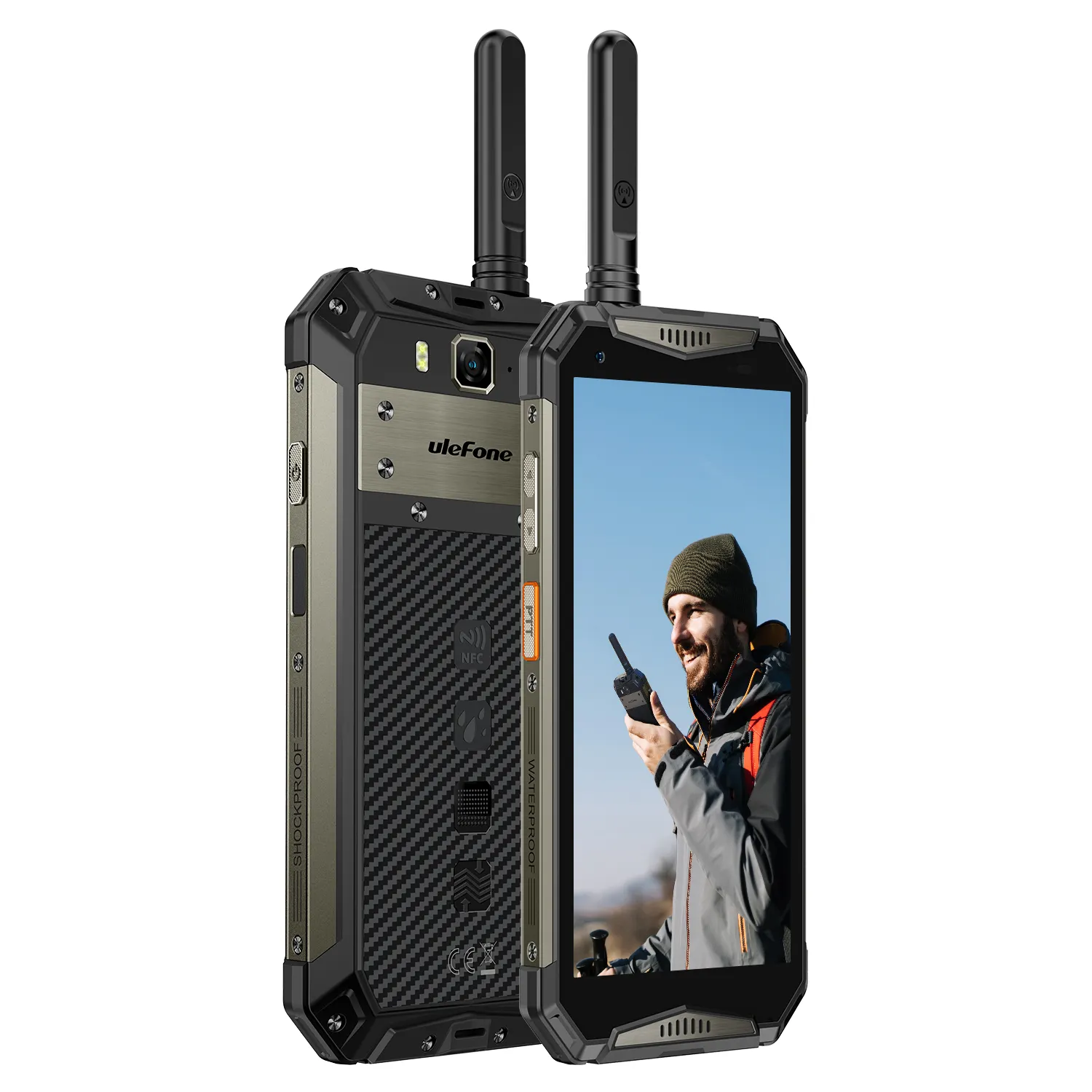 Smartphone ulefone armor 20wt walkie-talkie robusto, bateria de 10850mah, 12g + 256g, telefone celular de 50mp