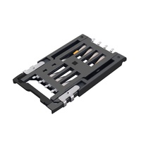 Connecteur de prise électrique femelle 6p+switch noir pour lecteur de carte et traceur GPS