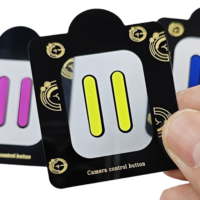 2 Pack Camera Button Protector Film Tempered Glass Film Side Camera Touch Button Sticker for iPhone 16 Pro Max Series