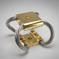 Isolateur de vibrations pour câble métallique en acier inoxydable/aluminium Hoan GR5-80D-A - Amortisseur de chocs pour câble industriel haute performance miniature