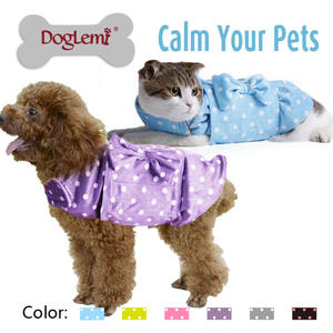 Roupas personalizadas Verão/Primavera <span class=keywords><strong>Dog</strong></span> Vest Pet bonito com Dot Pattern Sexy Girl <span class=keywords><strong>Jacket</strong></span> para acalmar o gato e o cão - Product Image 5