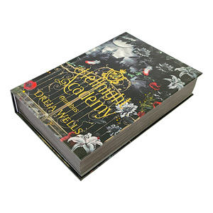 Bem Projetado Capa Dura Livro Full Color Folha Personalizada Bordas Pulverizadas Edição Especial Hardback Collectible Paper Paperboard Printing - Product Image 3