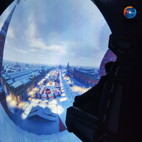 Expérience immersive et palpitante, installations de parc d'attractions, machine de divertissement, théâtres de réalité virtuelle, simulateur, cinéma dôme 9D