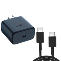 En stock Chargeur de voyage 45W PD Type C, ensemble de câbles de charge super rapide, adaptateur secteur USB C pour Samsung Galaxy S21 S22 S23 S24 S25