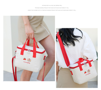 Sac de rangement pour bébé, sac à langer, sac à biberon, sac à langer imperméable coréen, portable, grande capacité, broderie d'ours, été