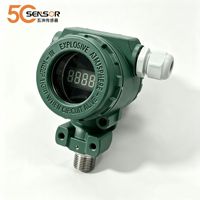 Transmetteur de pression antidéflagrant E-5continents 2088 avec affichage numérique, sortie 4-20mA NPN, précision 0,5%FS, plage de pression de fonctionnement -20~+85°C