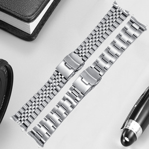 Correa de Reloj de Acero Inoxidable Sólido y Transpirable con Liberación Rápida para Seikoes SKX007/<span class=keywords><strong>SKX009</strong></span>, Ajuste Universal de 18-22 mm - Product Image 4