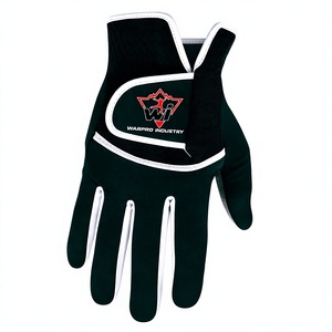 Guante de Golf de Cuero Genuino Verde Oscuro Premium con Ribete Blanco, Tela Transpirable, Correa de Muñeca Ajustable, Unisex - Product Image 4