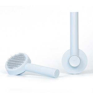 Peigne à aiguilles pour animaux de compagnie, brosse automatique pour enlever les poils pour chat et chien, bleu, blanc, rose, aiguilles en plastique et en acier inoxydable - Product Image 1