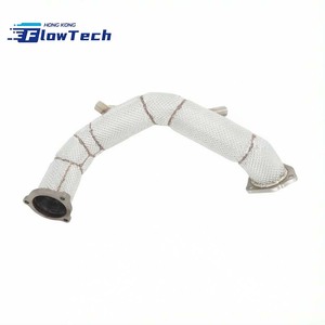 Tubería de Escape de Alto Flujo de Acero Inoxidable T304 con Protector Térmico para Audi Q8 y VW Touareg 3.0T EA839 – Instalación Directa - Product Image 5