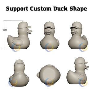 Canards en caoutchouc de 2 pouces, assortiment promotionnel en vrac, motifs variés, canards de bain en vinyle, logo personnalisé, faible MOQ, vente en gros directe usine - Product Image 3