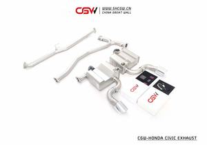 China Hersteller Edelstahl 304 Valve tronic Catback Auspuff mit Fernbedienung für Honda CIVIC 1.5T 10th Gen - Product Image 4