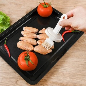 Brosse à barbecue en silicone et nylon résistante aux hautes températures, type bouteille, pour huile, pâtisserie, crème, cuisine, outil ménager - Product Image 3