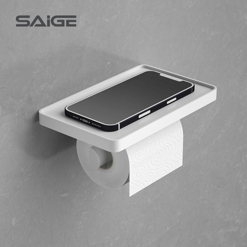 Настенный держатель Saige для туалетной бумаги, держатель для туалетной бумаги с полкой