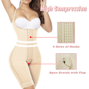 Venta caliente faja <span class=keywords><strong>colombiana</strong></span> 4 gancho Faha Colombianas Postparto mujeres Body Shaper ropa de alta compresión Butt Lifting Shapewear - Product Image 4
