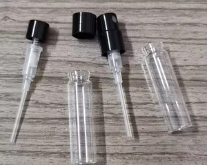 Flacon de parfum en verre miniature de 1 ml, 2 ml, 3 ml, 5 ml avec pompe pulvérisatrice, mini flacon d'échantillon vide transparent - Product Image 6
