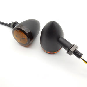 Luces para Motocicleta, Luces Intermitentes Retro de Metal, Intermitentes con Diseño de Calavera - Product Image 1