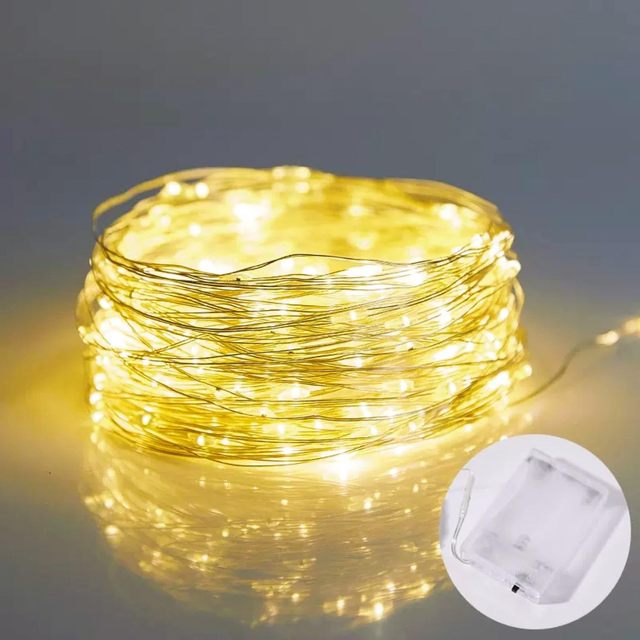 Ready to Ship 2M*20L Hot Sale Christmas LED Copper Wire Light for Home Party Christmas Decorations