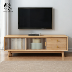 Meuble TV moderne en bois, vente directe usine, meilleur prix, rangement écologique, personnalisable pour salon et chambre - Product Image 2