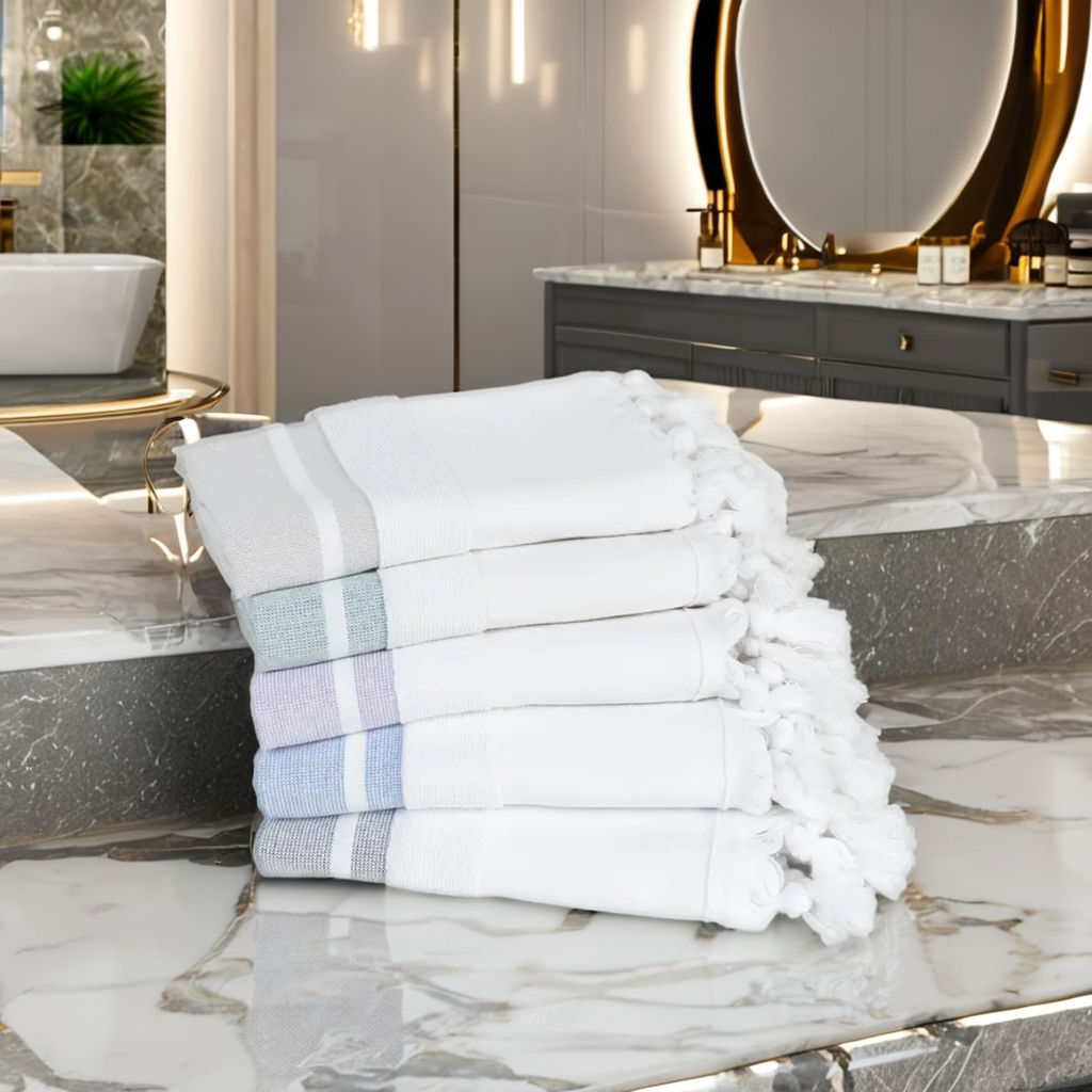 White - Green Stripes