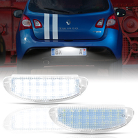 Lumière durable de plaque d'immatriculation de LED pour Renault Twingo Clio imperméable facile à installer accessoires de voiture